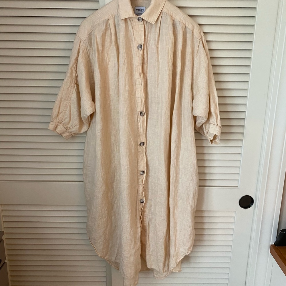 ESBY Butter Yellow Shirt Dress